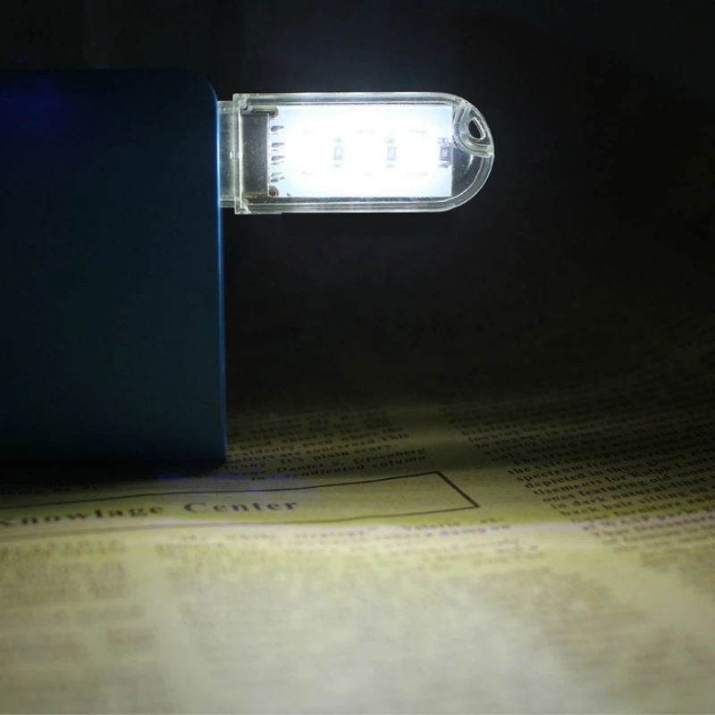 Мини USB светодиодный фонарик 3 рабочий свет портативный фонарь лампа белый/теплый