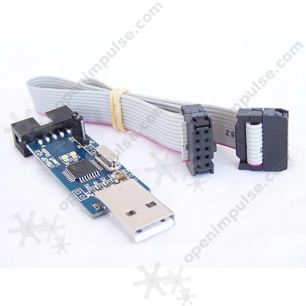 USBASP-AVR ISP программатор (синий) | Игрушки и хобби