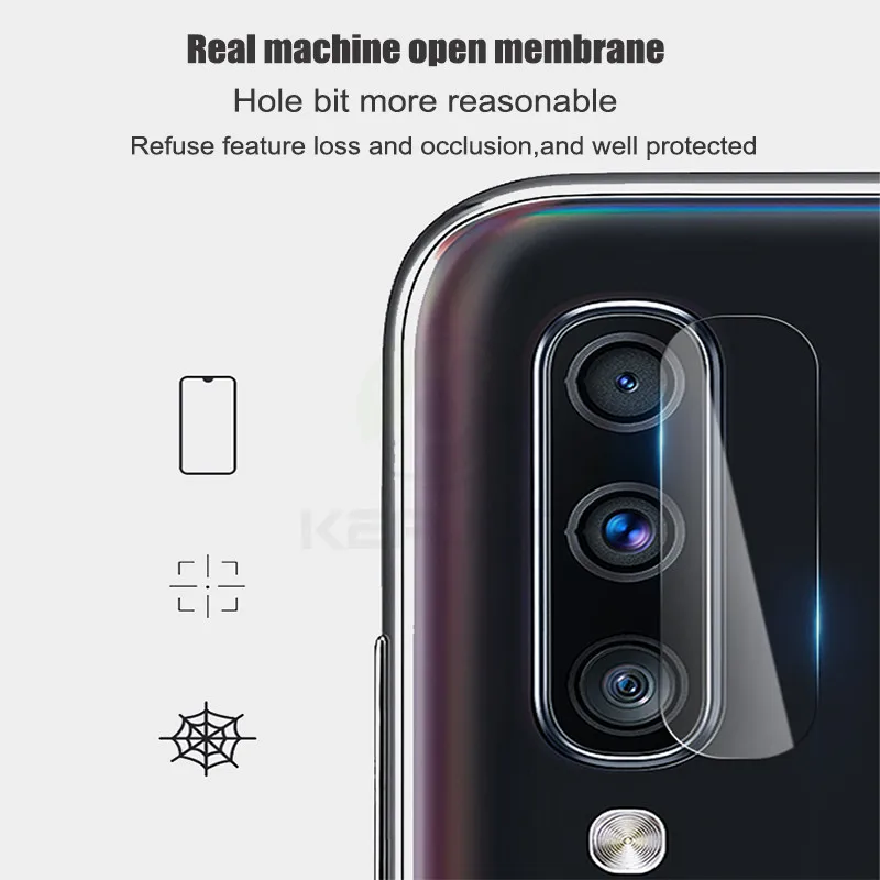 2 шт закаленное стекло для samsung Galaxy A40 задняя камера объектив прозрачная защитная пленка протектор экрана для samsung A60 A70 стекло