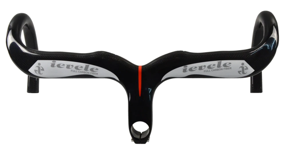Скидка Ievele полностью углеродное волокно дорожный велосипед Интегрированный руль с 28,6 мм стебель углеродный дорожный руль для велосипеда части