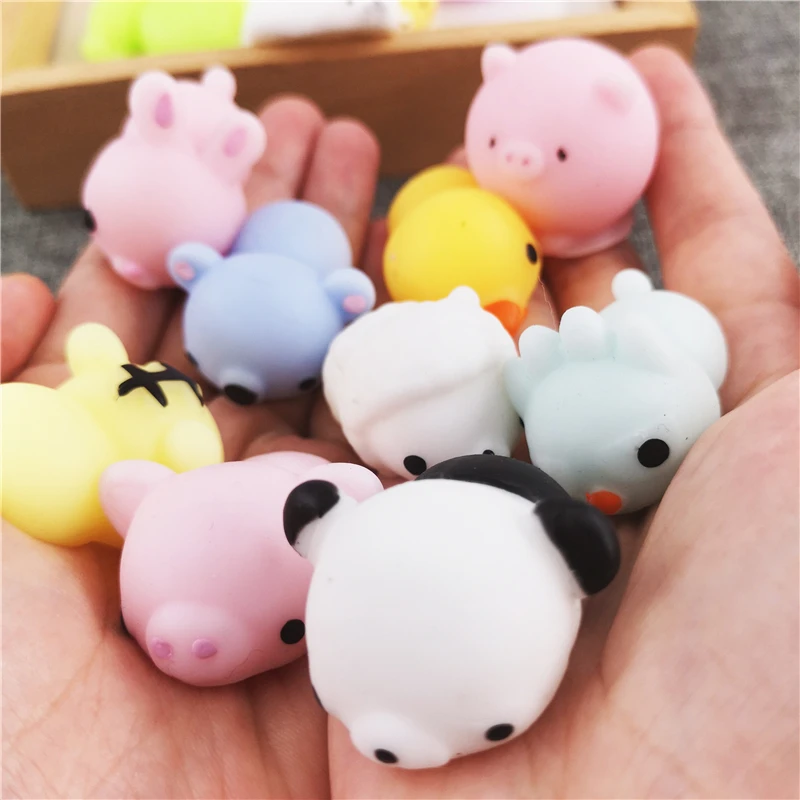 10/20/40 шт Мини Mochi медленно поднимающиеся мягкие игрушки Kawaii животные Мягкая панда