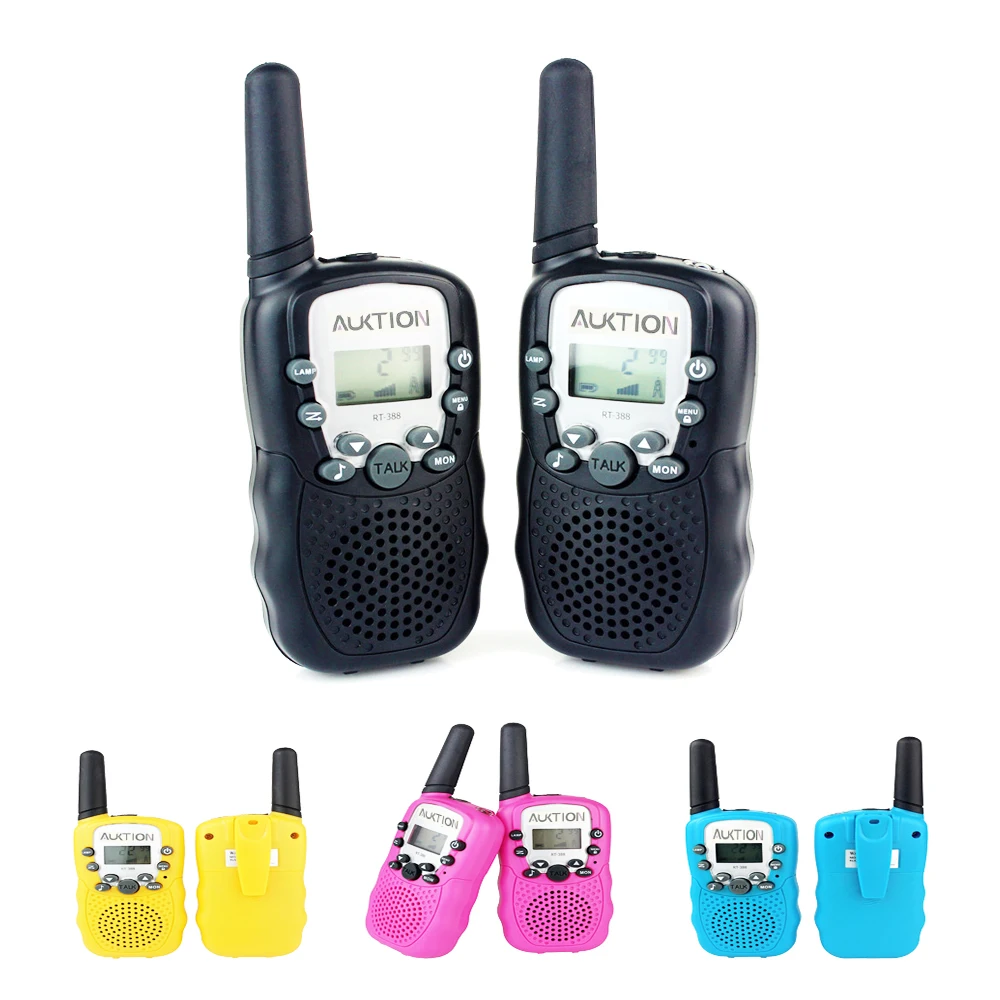 T 388 Mini Walkie Talkie UHF 462 550 467 7125 MHz Двусторонняя радиостанция 0 5 W 22CH для детей с ЖК