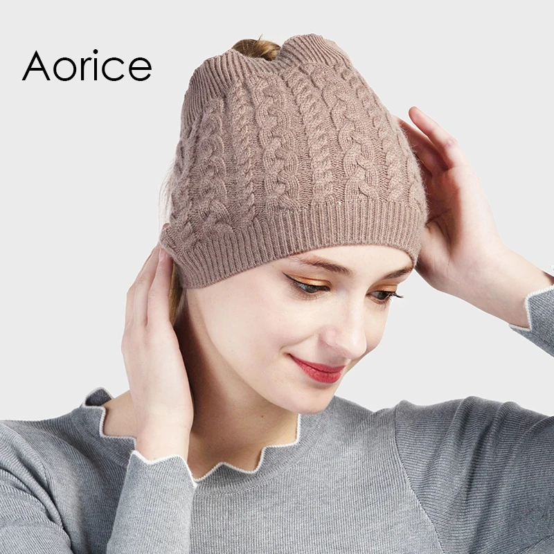 Зимняя брендовая шапка Aorice однотонные вязаные шапки с воротником используются