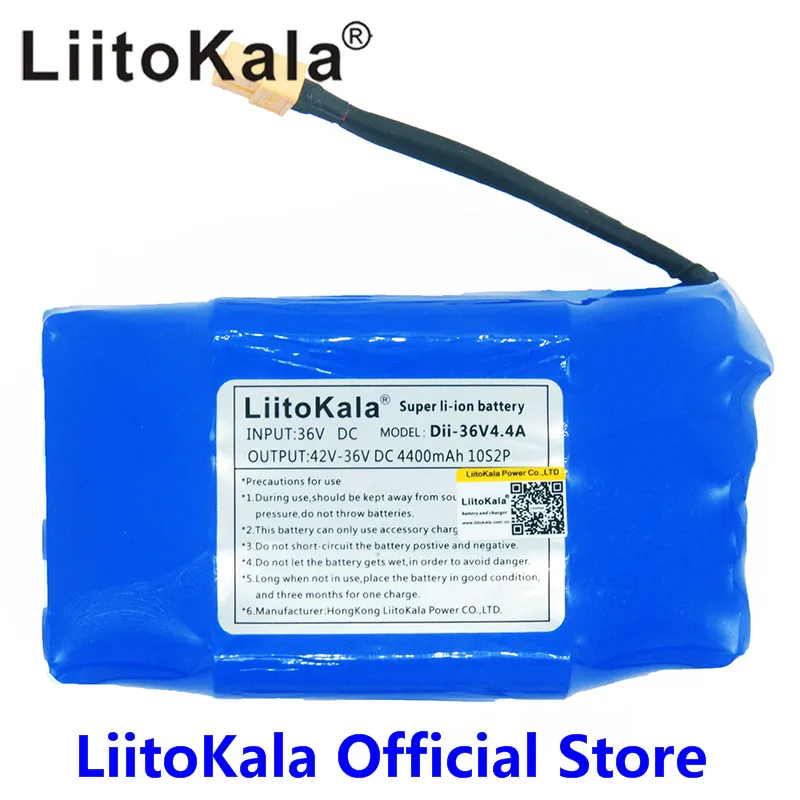 LiitoKala 36V 4.4ah Lithium Battery High Drain 2 wheel Electric Scooter Balancing For Self-balancing Fit 6.5 &quot7&quot | Электроника