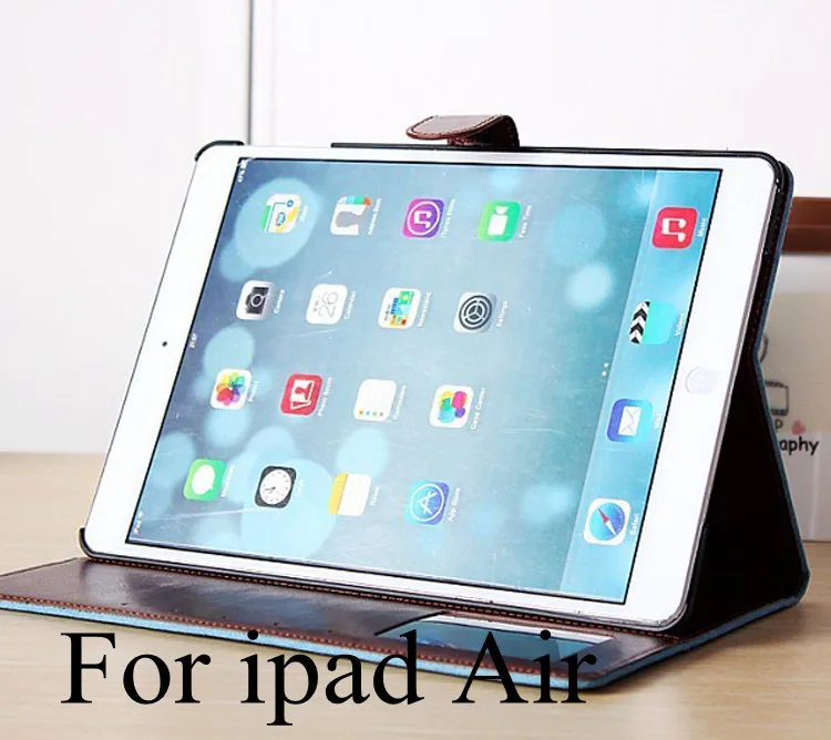 Роскошный кожаный чехол для apple iPad Air 3 цвета Жесткий Чехол-подставка ipad 5 Защитная