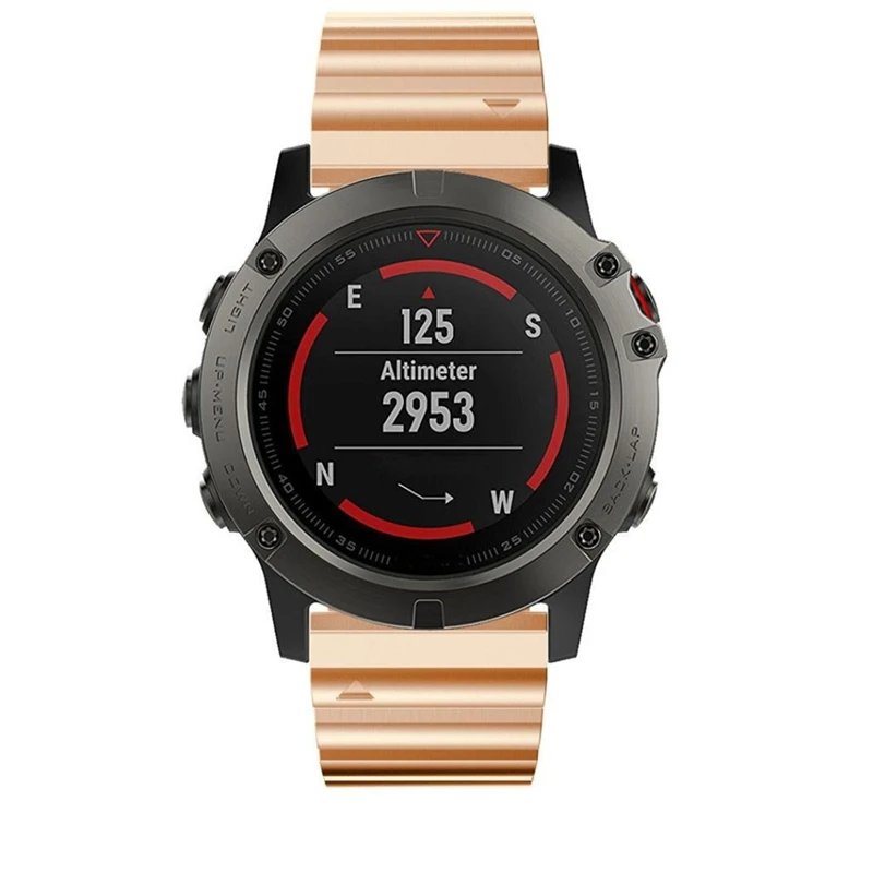 Наручных gps-часов Garmin Fenix 5X металлический ремешок для часов Ремешок для часов для Fenix 3/Fenix 3 HR/D2 Чарли/десент MK1 Нержавеющая сталь Сменные наручные часы