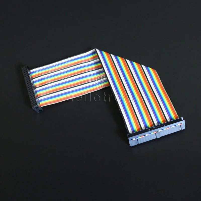 Оптовая продажа 100 шт./лот 20 см 40 контактов Raspberry Pi Модель A +/B +/Pi 2/Pi 3 плоский