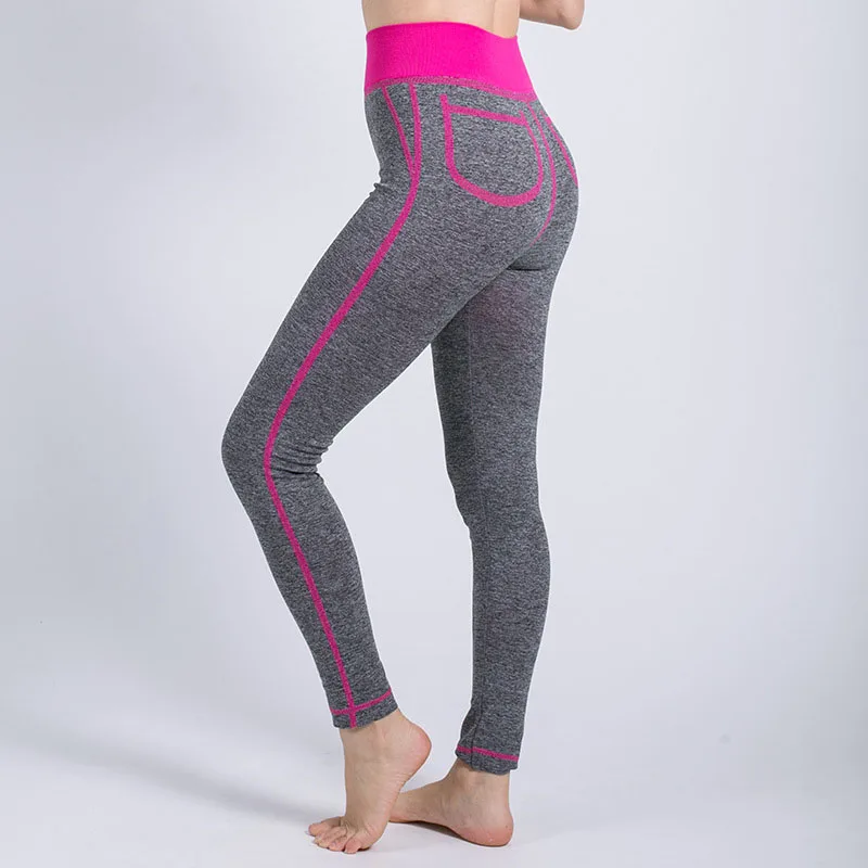 JSMYGS Women Leggings Elasticity Slimming Peach Pencil Pants Fake Pocket Skinny Casual Fitness Jeggings Push up Hip Sporty D0019 | Женская