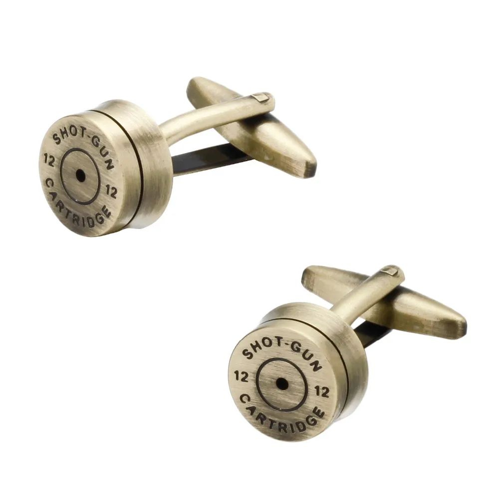 Бронзовые запонки в форме пули для мужчин | Украшения и аксессуары
