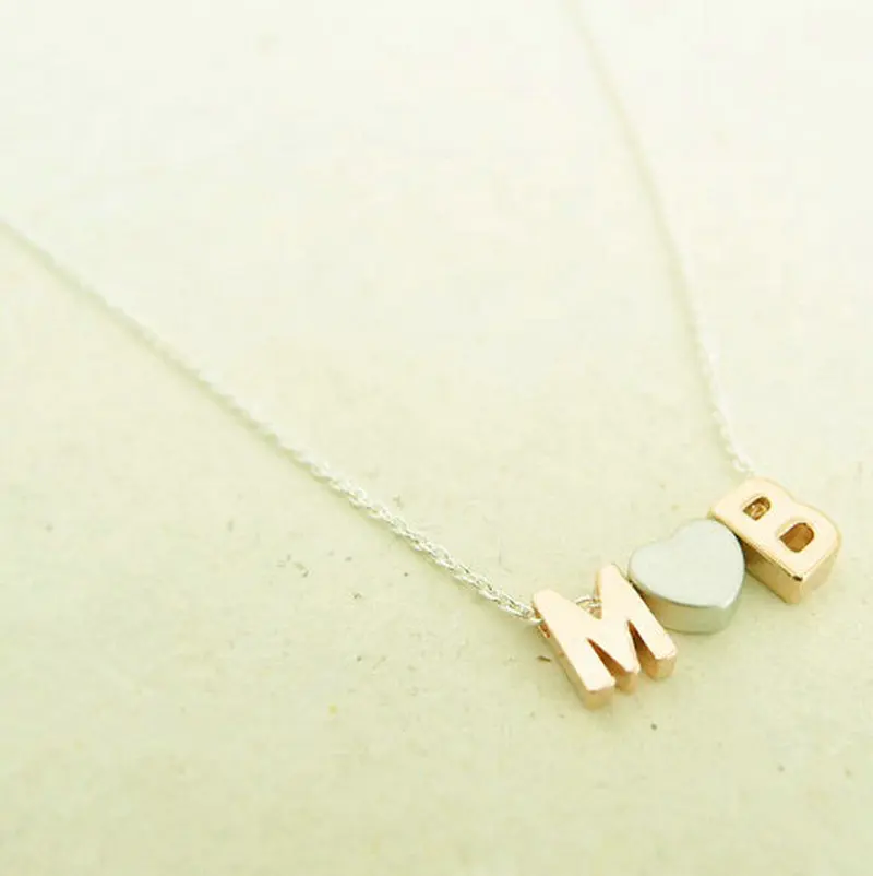 Женское ожерелье кулон Ювелирное Украшение с надписью M золотой|fashion jewelry|jewelry