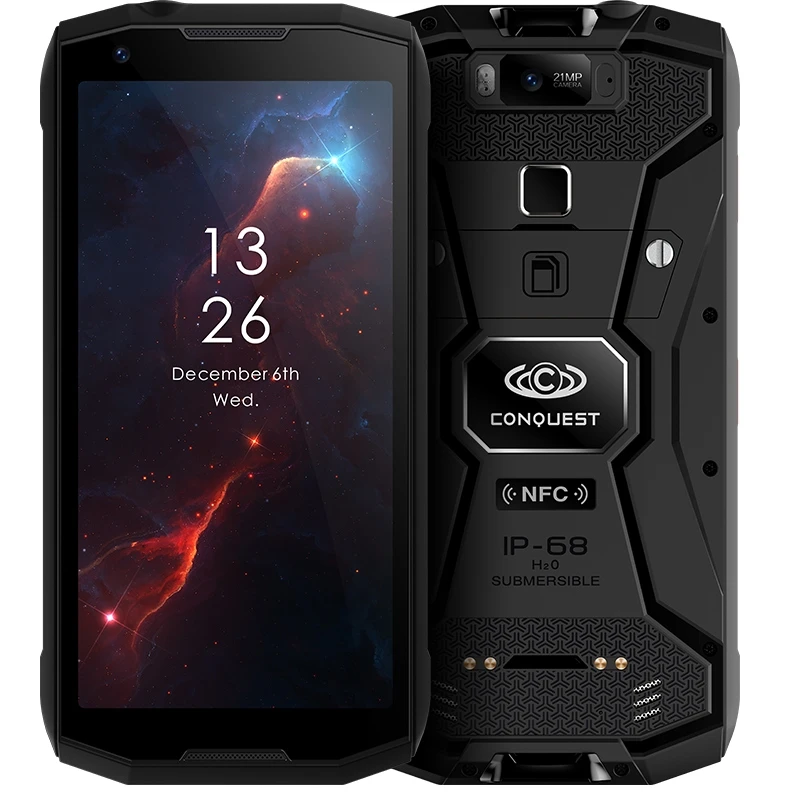 Conquest S12 смартфон 5 99 &quotFHD Экран Android 8 1 MTK6763 Octa Core 6 ГБ Оперативная память 128 Гб
