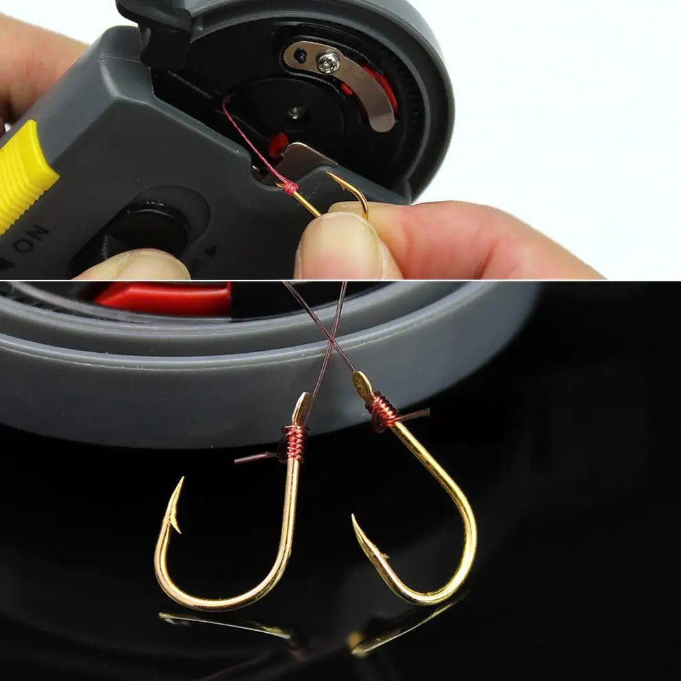 Portable Durable Electric Automatic Fishing Hook Tier Machine Accessories Tie Fast the Hooks Line Tying Device | Спорт и развлечения
