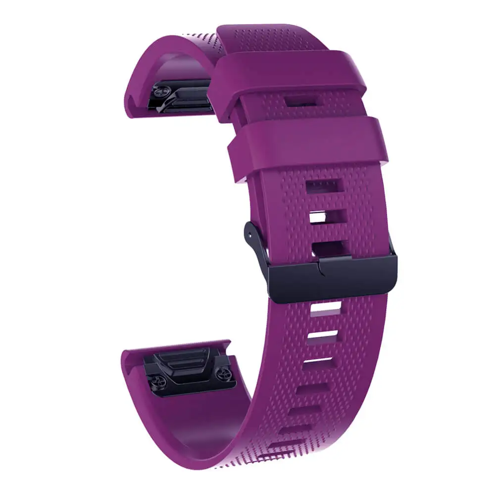 Фиолетовый Высокое качество для Garmin Fenix5 5X 5S plus Смарт-часы наручные часы 26 мм 22 мм 20 мм быстросъемный ремешок для наручных часов - Цвет: Фиолетовый