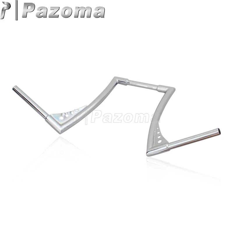 Хром Мотоцикл 1" Rise вешалка бар Handbars ручной Бар для Harley Davidson FLST FXST Sportster XL