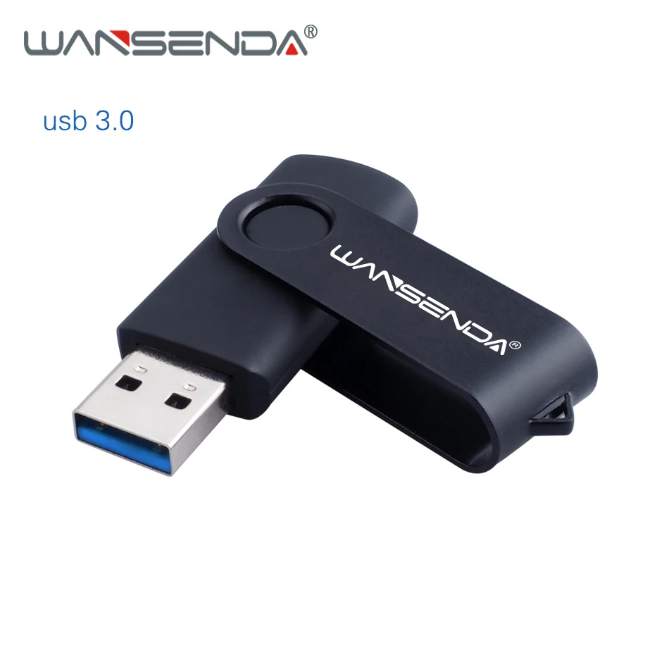 Новинка WANSENDA флеш накопитель USB 3 0 вращающийся 128 Гб 64 ГБ 32 16 8 высокоскоростной 256