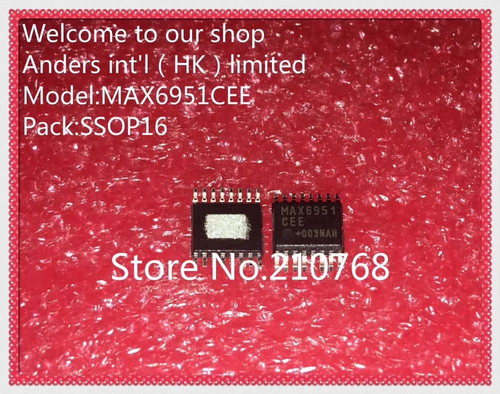 20 шт./лот MAX6951CEE MAX6951 SSOP16 | Электронные компоненты и принадлежности