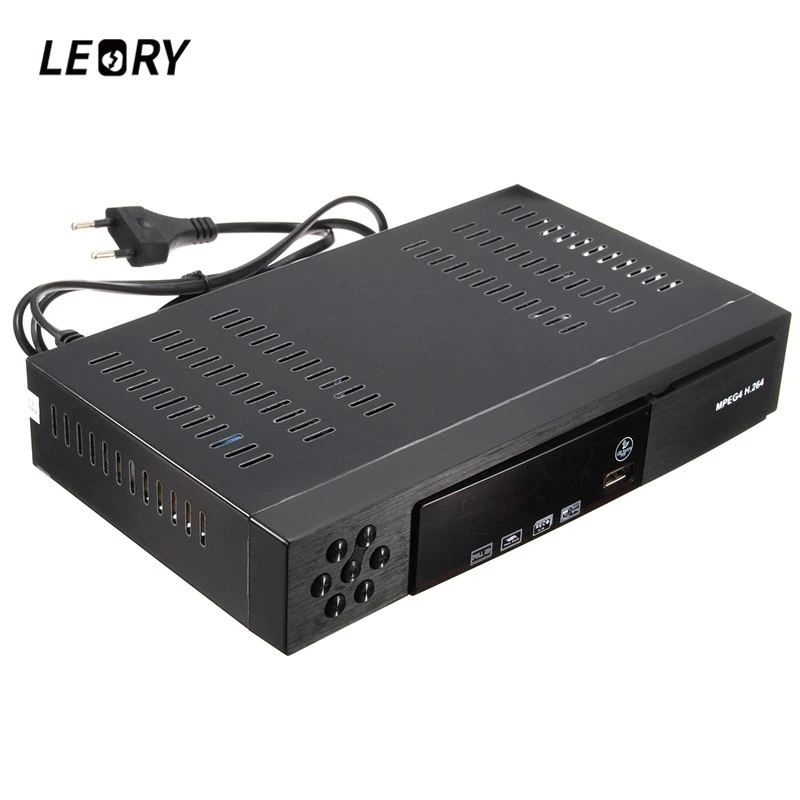 LEORY 1 шт. Full HD 1080P T2 + S2 видео вещания спутниковый ресивер Box ТВ композитный цифровой