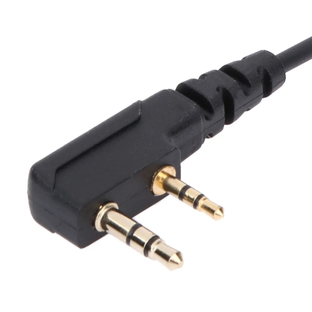 2 Pin Динамик Тайное Акустическая трубка Ушные крючки гарнитура с микрофоном PTT MIC