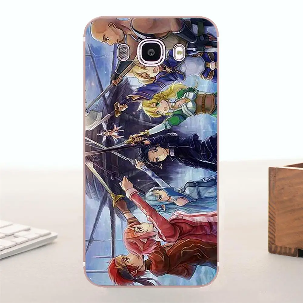 Для Galaxy Alpha Core Note 2 3 4 S2 A10 A20 A20E A30 A40 A50 A60 A70 M10 M20 M30 TPU Рисунки Меч искусства онлайн Sao Аниме Манга на.