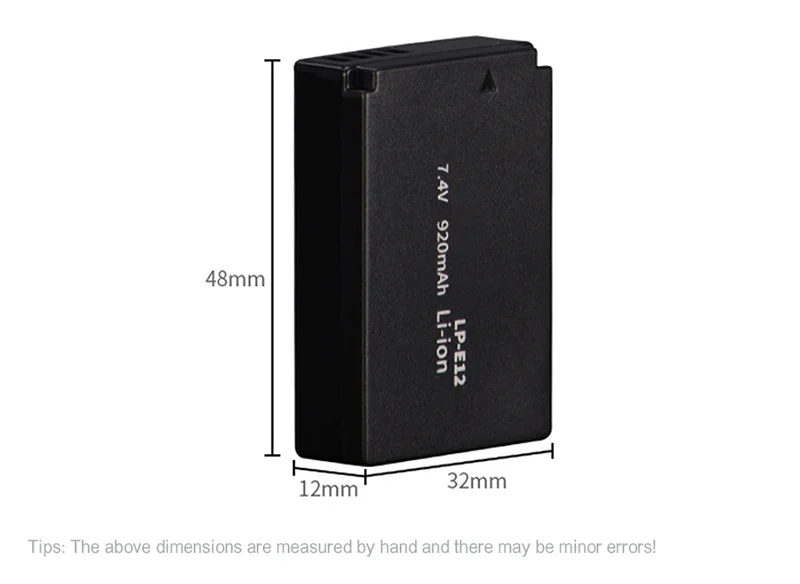 LP-E12 LPE12 LP E12 батарея для камеры батарея Аккумулятор Акку+ ЖК USB зарядное устройство для Canon M 100D Kiss X7 Rebel SL1 EOS M10 DSLR Drops