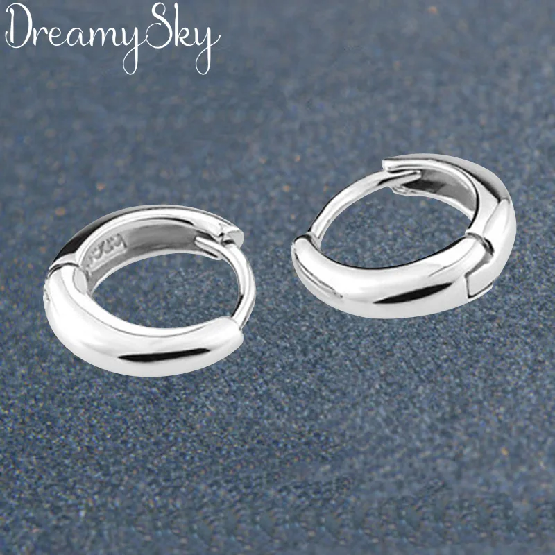 Женские круглые серьги DreamySky из серебра 100% пробы в Корейском стиле свадебная