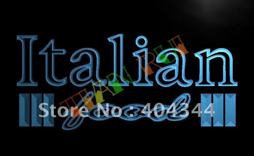 

LB114- Italian Food Restaurant Neonschild NR Light Sign