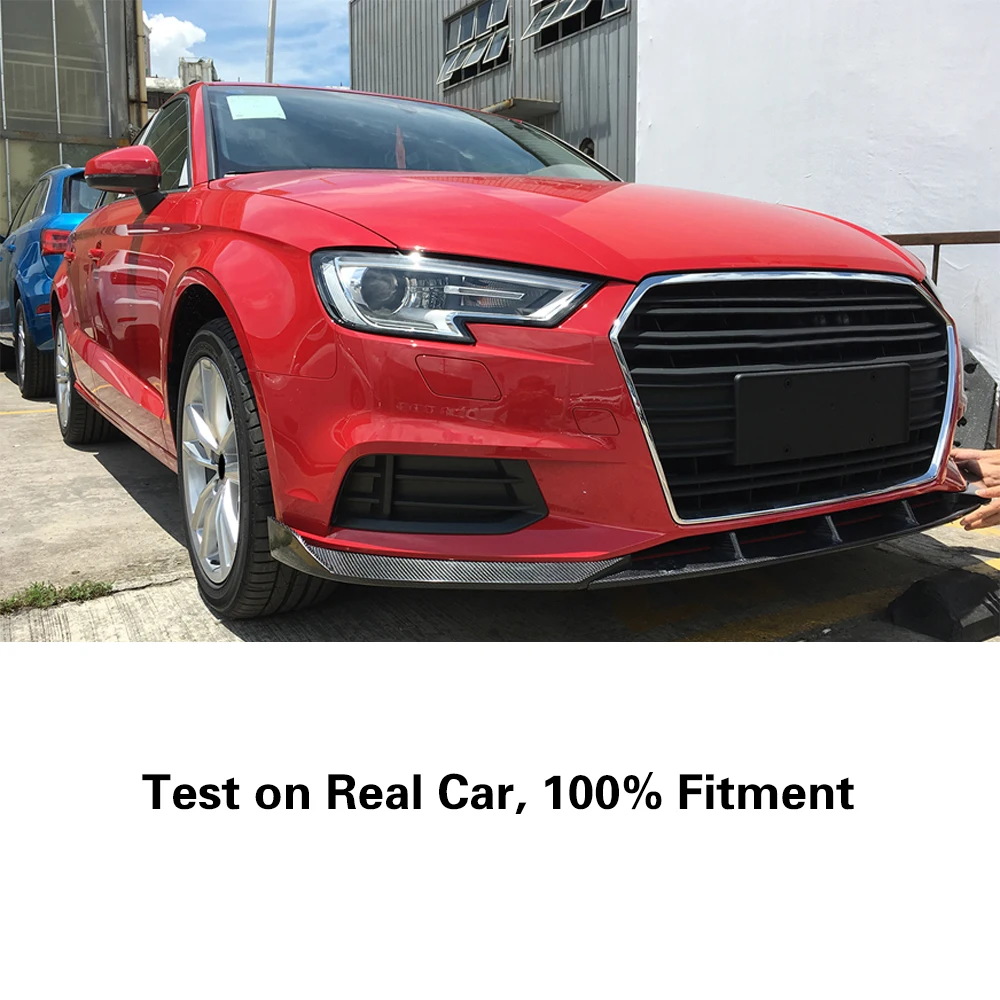 Автомобильный передний бампер из углеродного волокна/ФАП для Audi A3 седан 4 двери
