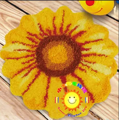 Ковер сделай сам ковер с желтыми маргаритками крючком Набор декоративных