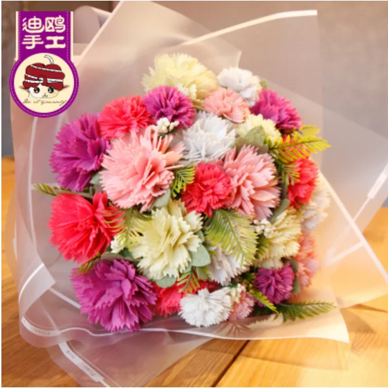 Emulation flower bouquet Felt kit Non-woven cloth Craft DIY Sewing set Handwork Material needlework supplies | Дом и сад