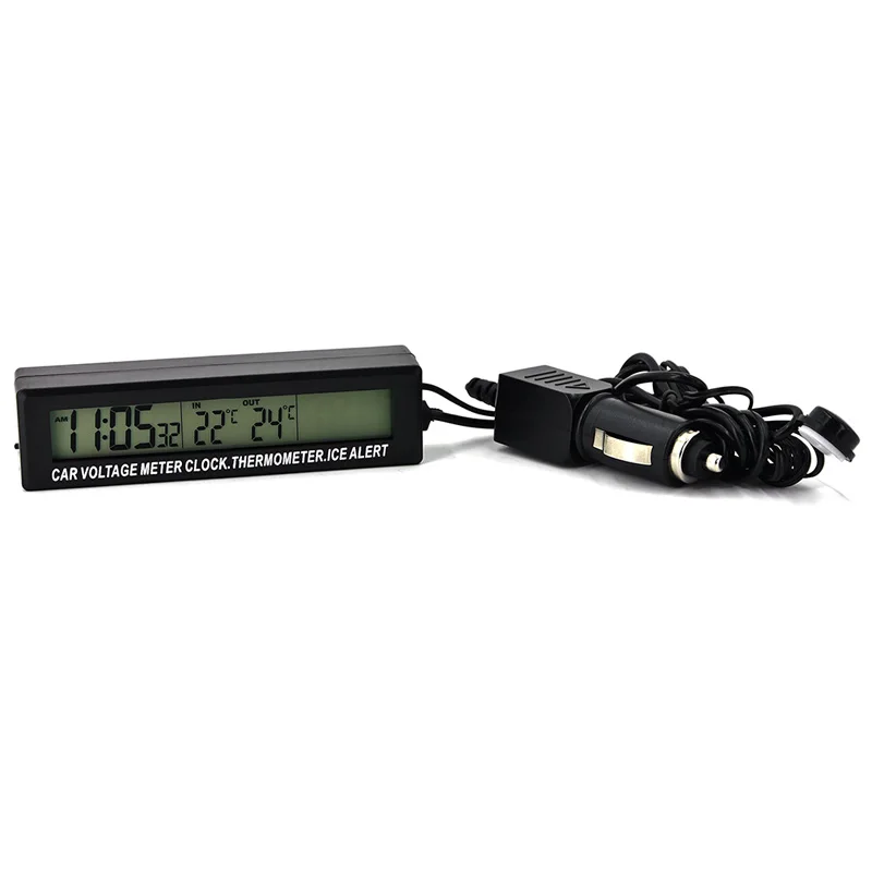 Автомобильные аксессуары 12 В/24 В электроника часы 3 In1 ЖК цифровые автомобилей