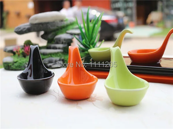 Набор тарелок для аппетитов 3 шт. миска меламинового соуса с ручкой отсека