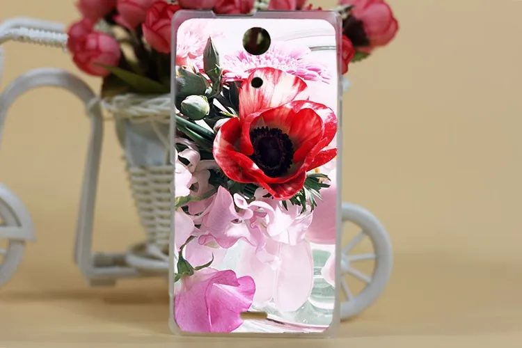 Чехол с красочным принтом для sony Xperia ZR M36H C5502 C5503, защитный чехол с изображением розового дерева для sony ZR M36h, верхний чехол