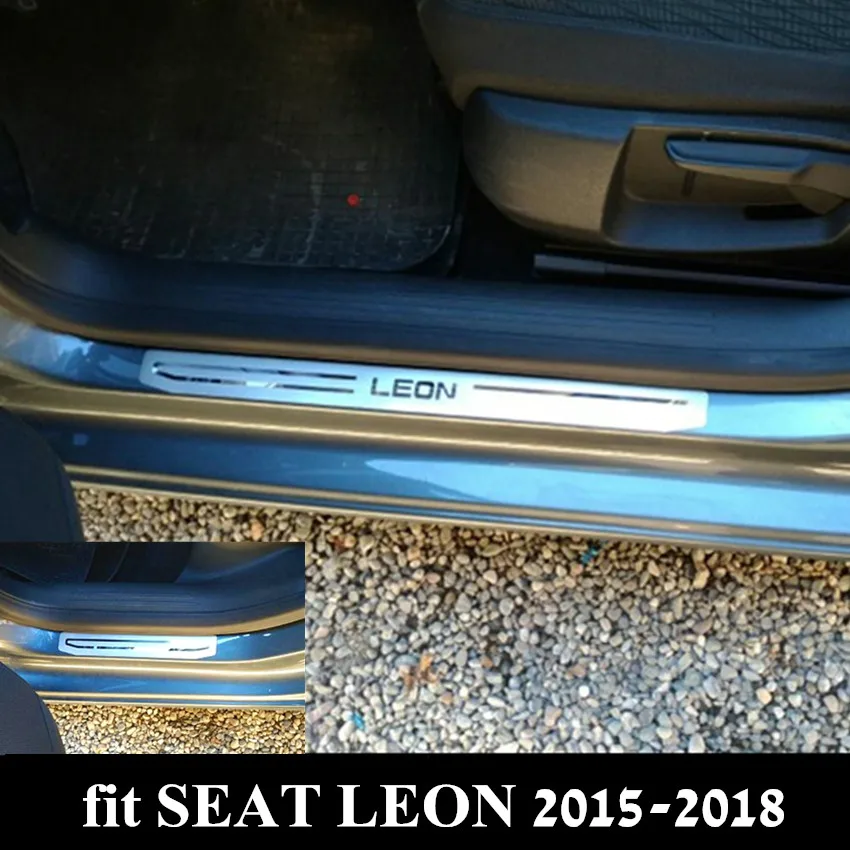 

Car Stainless Steel Door Sills Scuff Plate for SEAT LEON 2015-2019