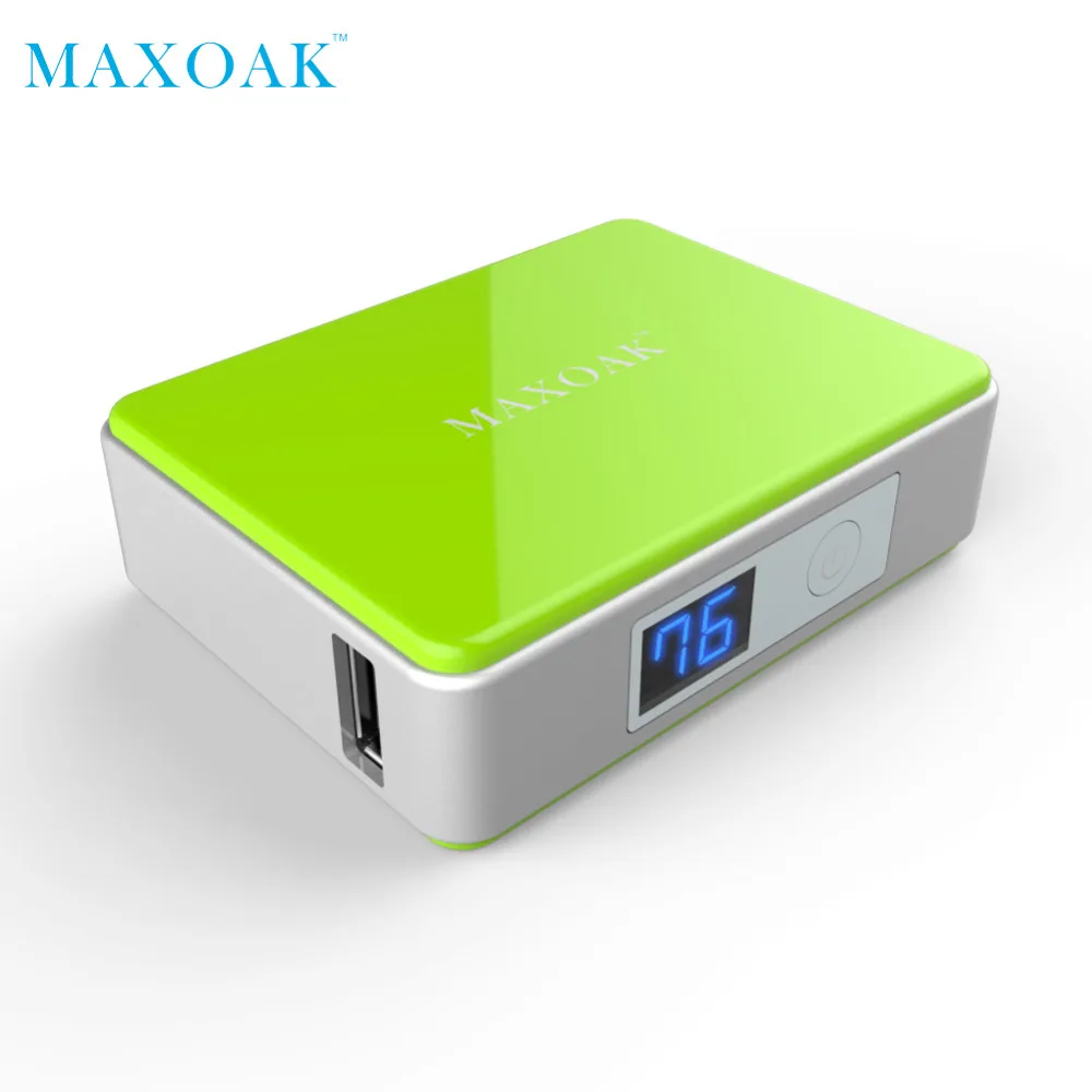 MAXOAK портативное зарядное устройство с одним USB DC 5V 2.1A 5200mAh многоцветное для