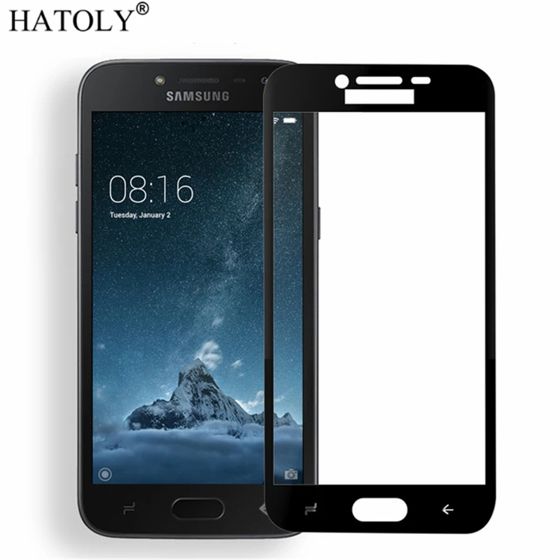Закаленное стекло HATOLY для Samsung Galaxy J3 2018 2 шт. защита экрана J337a полное покрытие 3D