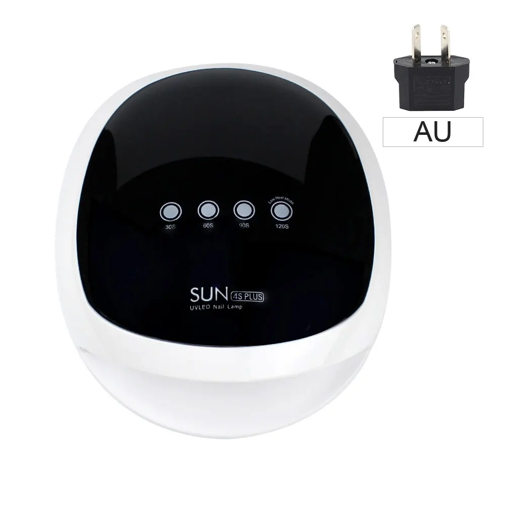 SUN4s Plus УФ светодиодный шкаф для ногтей 52 Вт быстрая сушка гель-лака для ногтей фототерапия автоматический датчик с синхронизацией - Цвет: au plug
