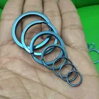 Брелок для ключей TC4 из чистого титана, с двойной петлей, с разрезом, с подвесной пряжкой, аксессуары для кемпинга, J211, 10 шт.