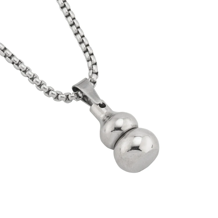 Нержавеющая сталь открытым Тыква Бутылка Контейнер Urn &quotМемориал&quot кулон