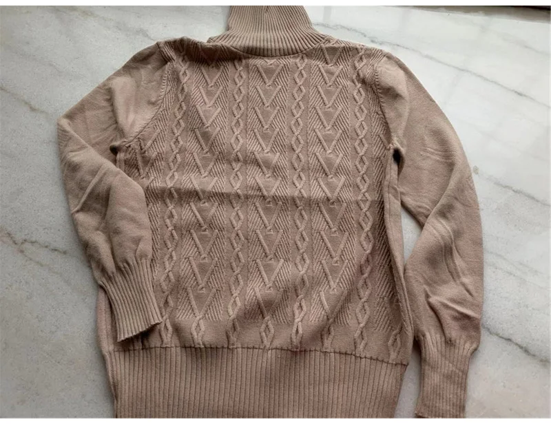 Women sweater suits Knitted tracksuit Autumn winter turtleneck pullovers+ long pants for female knitted customs sets