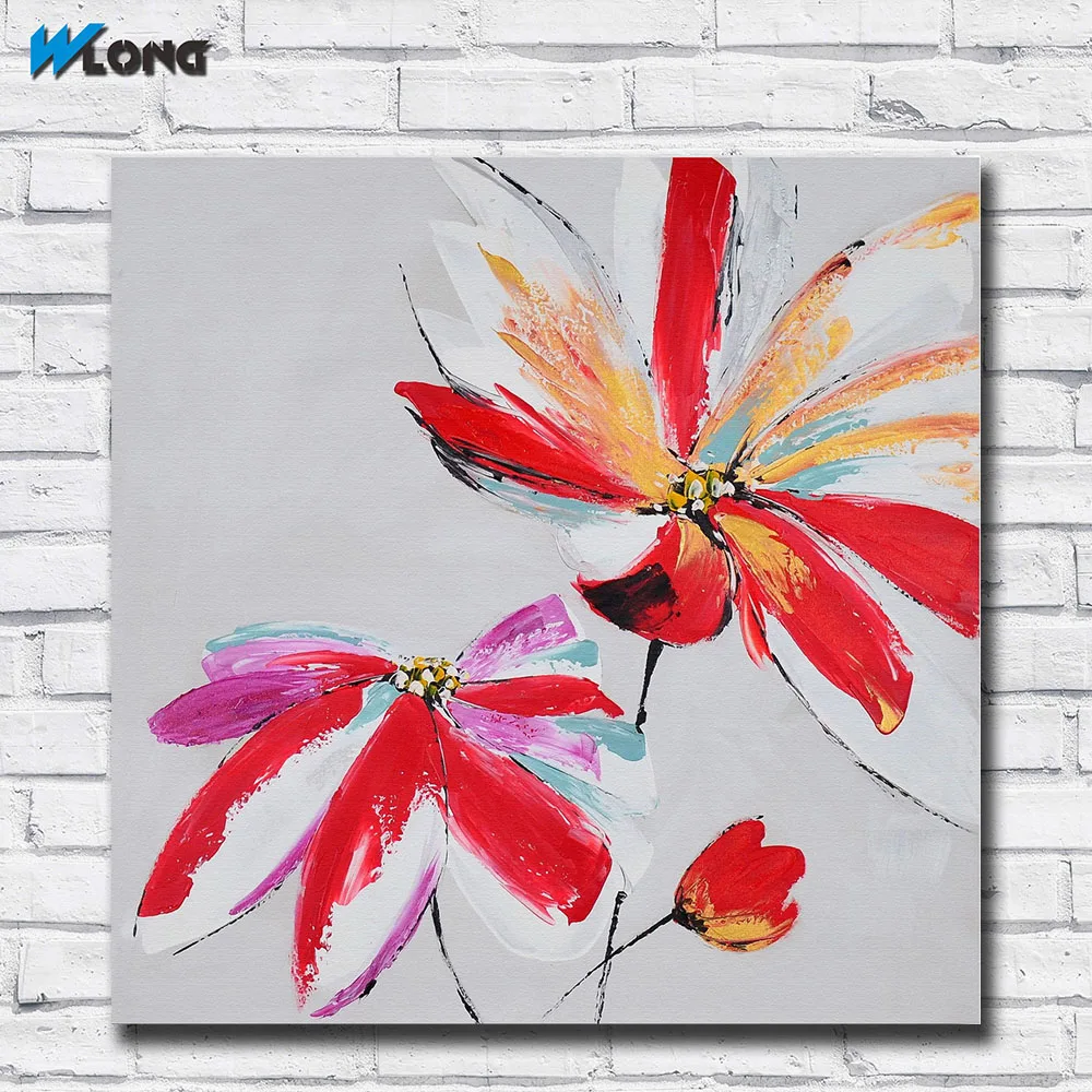 

Wlong Art Printing Oil Painting Canvas Floral-Relations III Wall Art , Wall Pictures for Living Room Bedroom Office No Framed