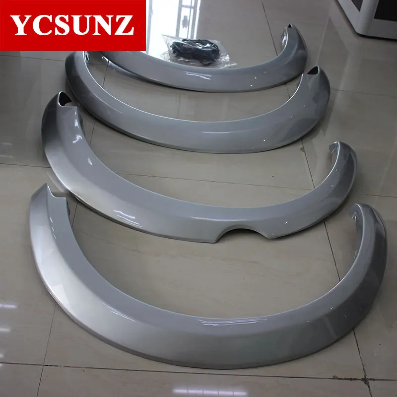 sliver 6 дюймов Fender Flare ABS колеса арки для Mitsubishi L200 Triton 2006 2007 2008 2009 2010 2011 2012 2013 стайлинга автомобилей - Цвет: sliver