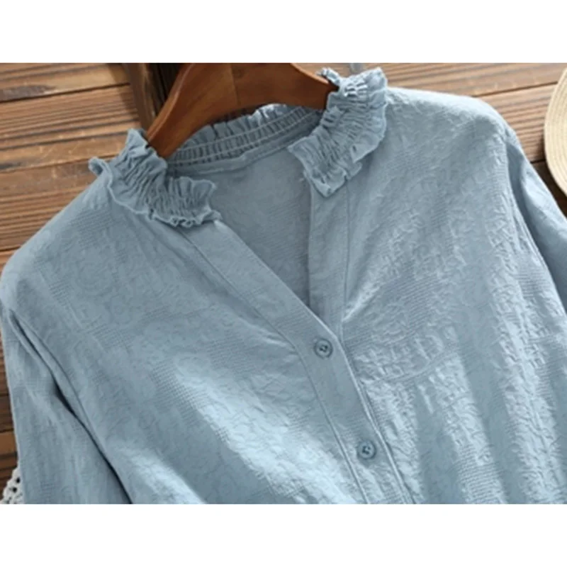 Новые летние женские платья из хлопка и льна 2018 винтажные с длинным рукавом