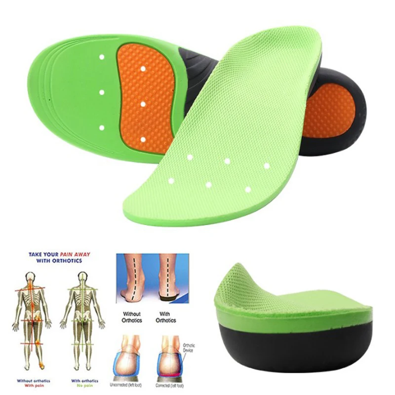 

1 Pair Flat Feet Corrective Insoles Arch Support Insole Deodorization Insole Sports Shoes