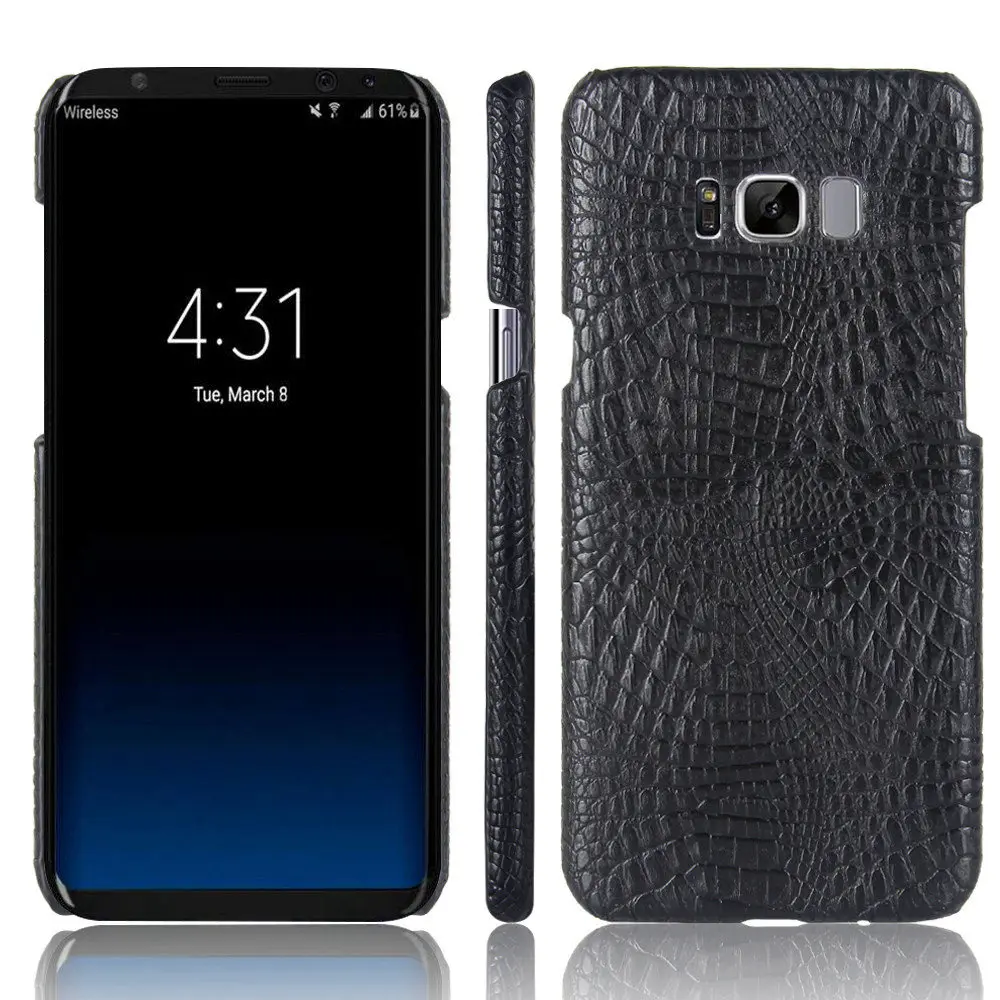 Чехол из крокодиловой кожи для Samsung Galaxy S8 + Plus Жесткий поликарбоната защитный