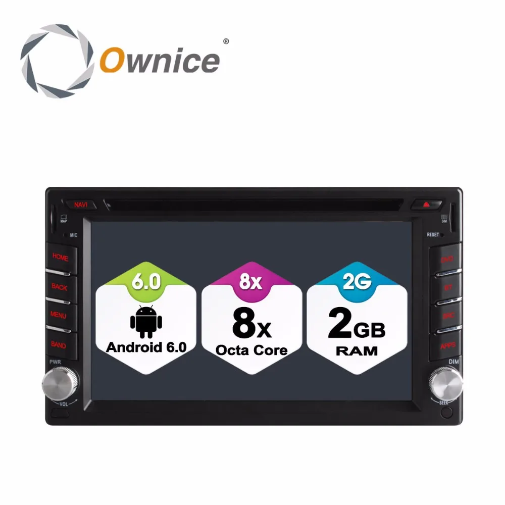 Универсальный автомобильный DVD плеер Ownice C500 2 din Android 6 0 Восьмиядерный GPS Wi Fi BT радио