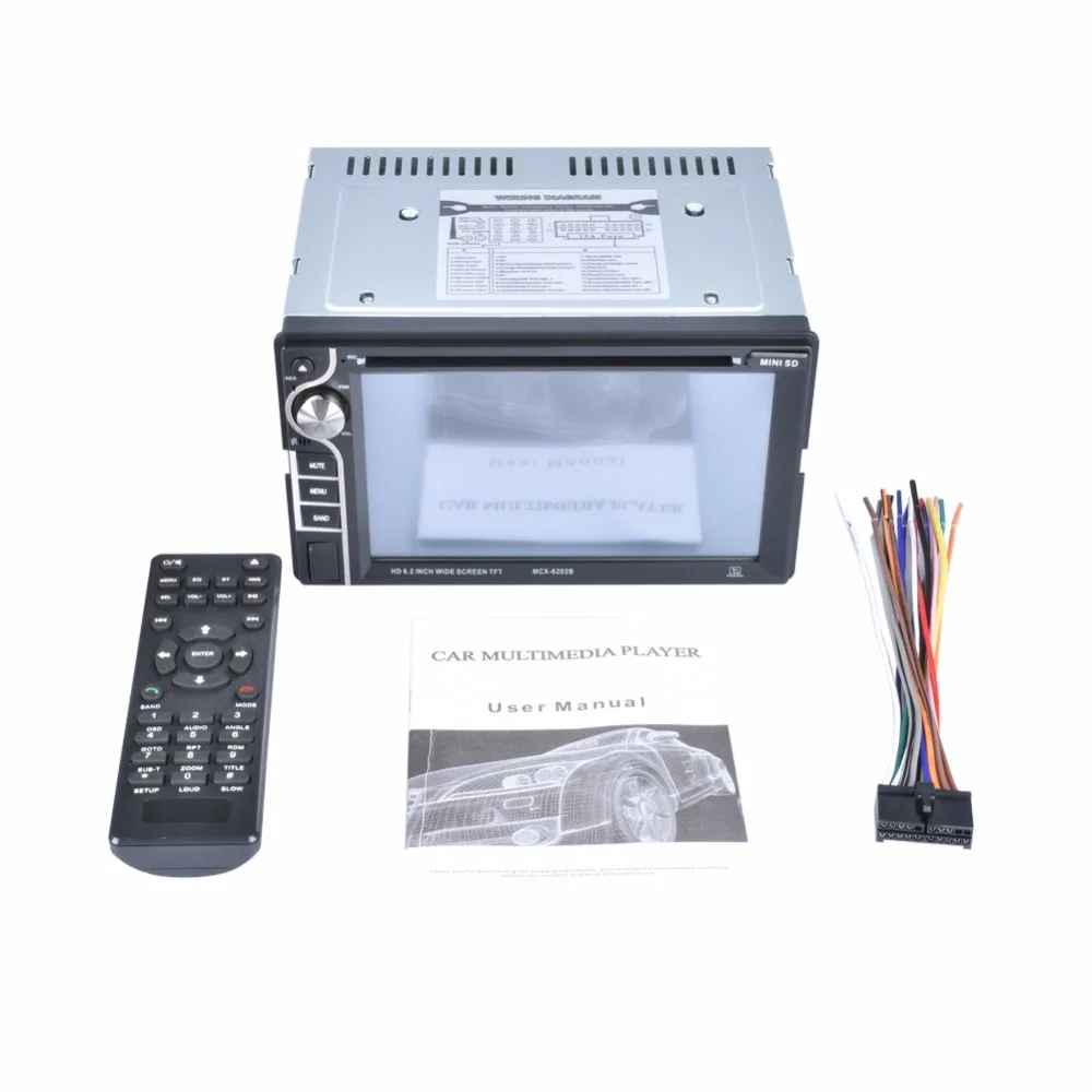 

Universal Car Styling Double Din 6.2 Inch HD Car Electronics DVD Car Navigation All-in-one Multimedia Player Bluetooth MP3 MP4