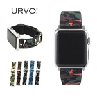 Ремешок URVOI спортивный для apple watch series 6 SE 5 4 3 2 1, мягкий силиконовый сменный Камуфляжный браслет для iWatch