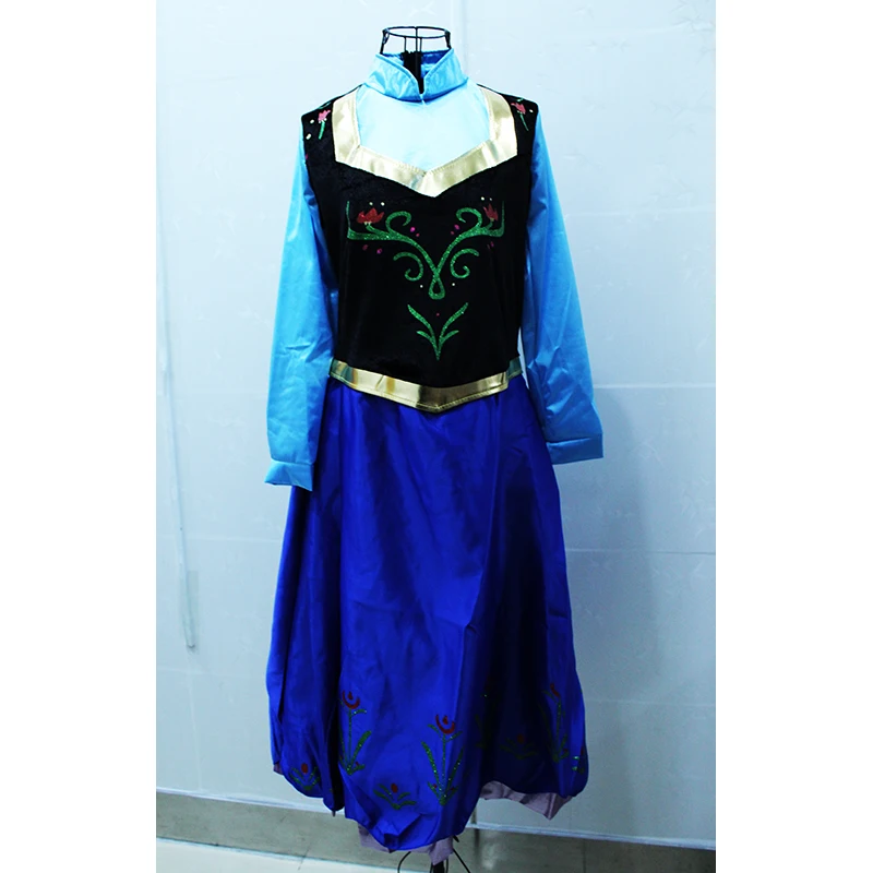 Новинка 2018 года Высокое качество Анна Принцесса косплэй костюм для взрослых