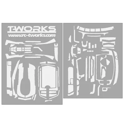 F T-WORK Sanwa n MT44 радио наклейка для кожи зеркало хром радио 3D цвета графит наклейка для Sanwa MT44 подарок защита экрана - Цвет: F