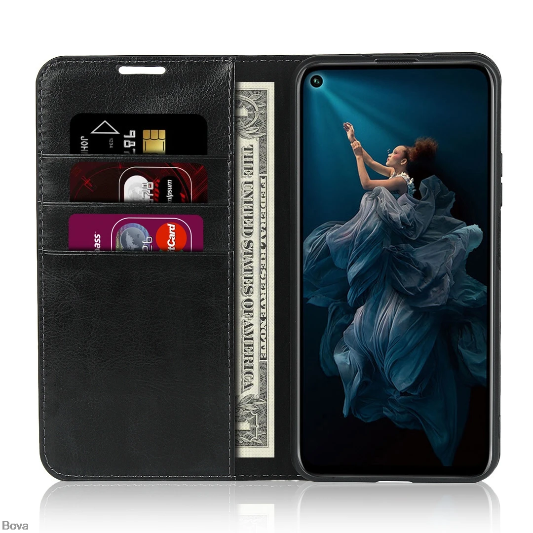 Premium Leather Case for Huawei Honor 20 Pro Honor20 Case Honor 20 flip case card holder cowhide holster Coque Fundas